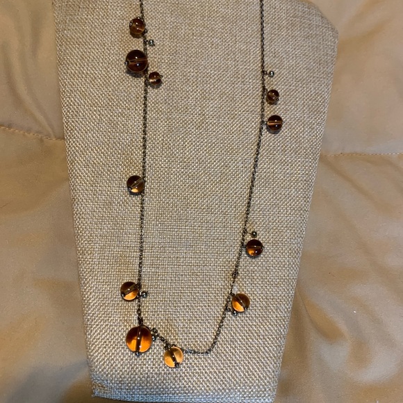 J Crew root beer glass beads pendant - Picture 7 of 7